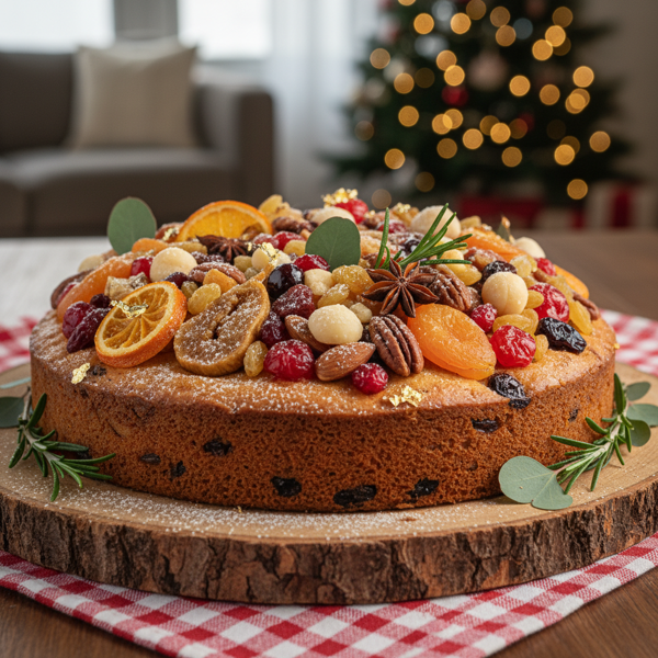 Festive Australian Fruit and Nut Cake recipe