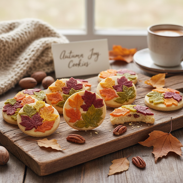 Festive Autumn Leaf Collage Cookies recipe