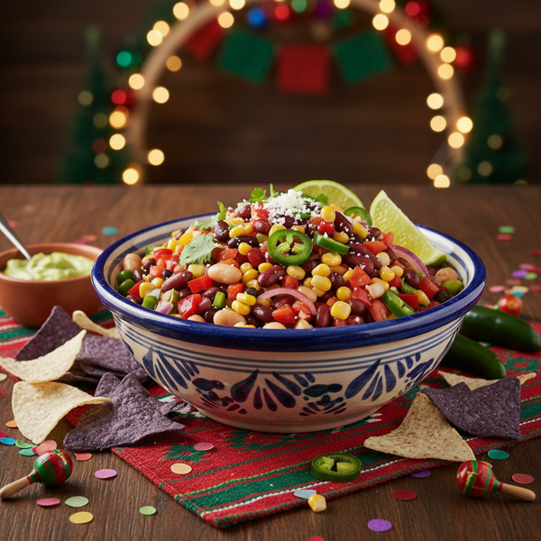 Festive Bean Medley Salsa recipe