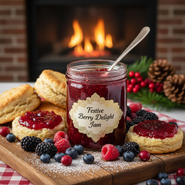 Festive Berry Delight Jam recipe
