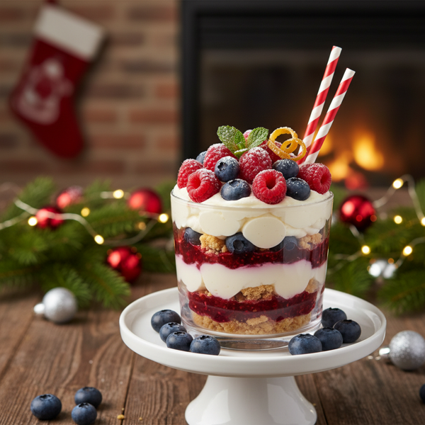 Festive Blueberry Raspberry Delight recipe