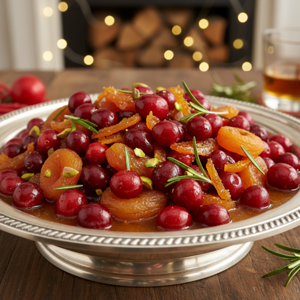 Festive Brandied Cranberry Medley recipe