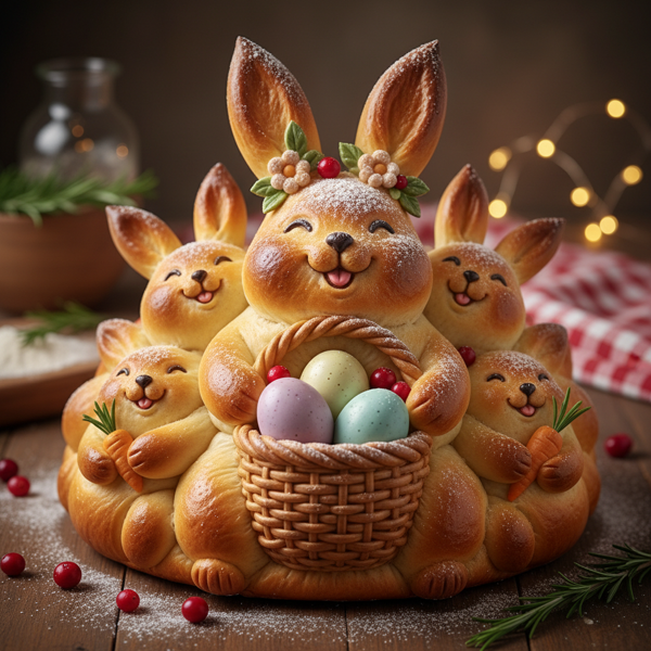 Festive Bunny Bread Delight recipe