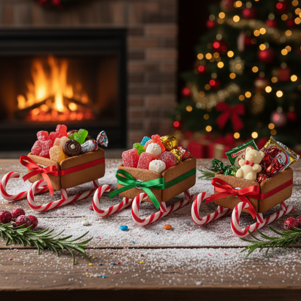 Festive Candy Sleighs recipe