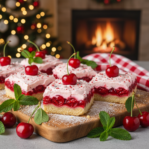 Festive Cherry Delight Bars recipe