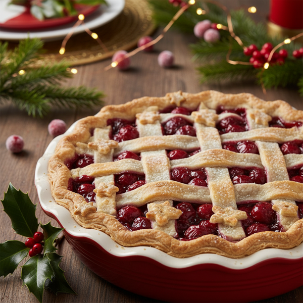 Festive Cherry Delight Pie recipe