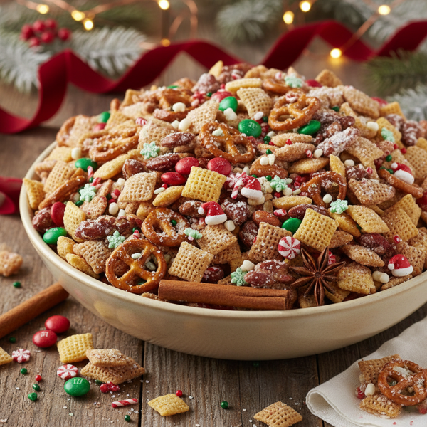 Festive Chex Mix Delight recipe