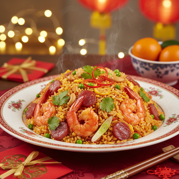 Festive Chinese New Year Fried Rice recipe