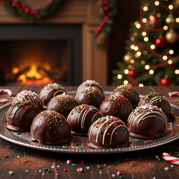 Festive Chocolate-Dipped Cream Candies recipe