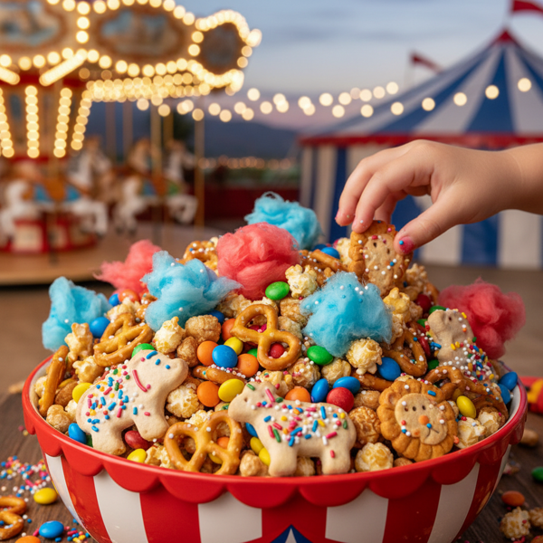 Festive Circus Animal Snack Mix recipe