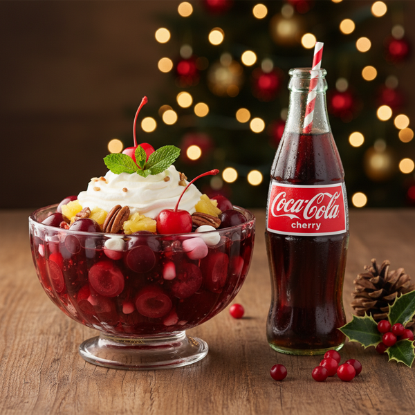 Festive Coca-Cola Cherry Salad recipe