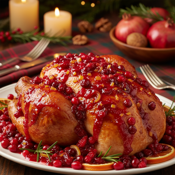 Festive Cranberry Citrus Glaze recipe