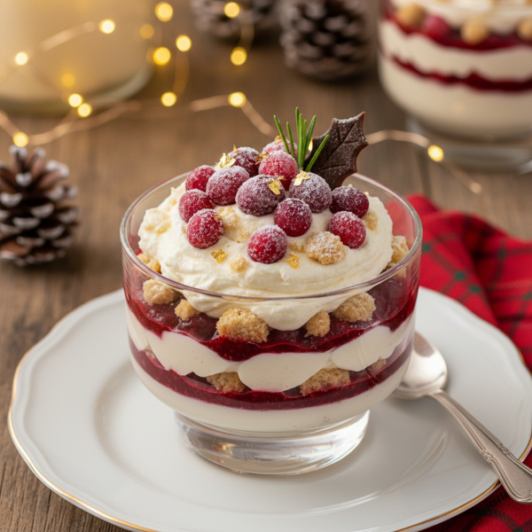Festive Cranberry Cream Delight recipe