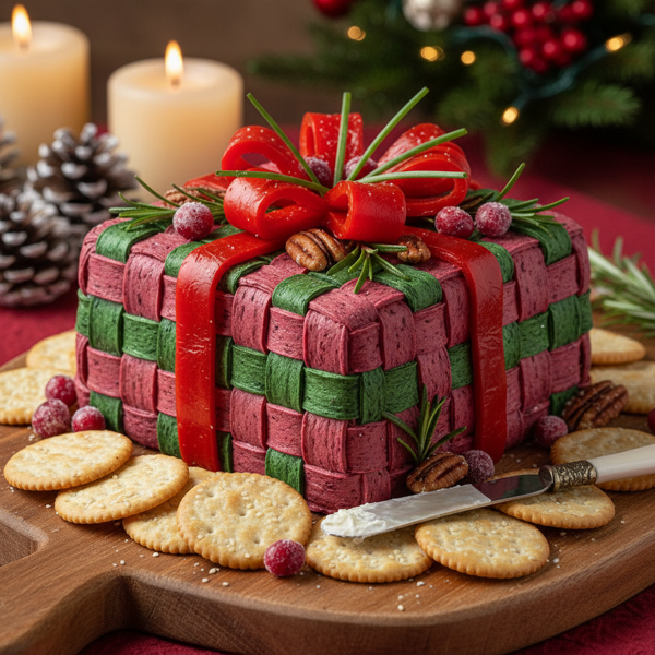 Festive Cream Cheese Gift Wrap Spread recipe