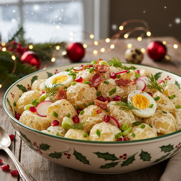 Festive Creamy Potato Salad Delight recipe