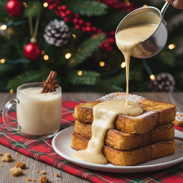 Festive Eggnog Cream Sauce recipe