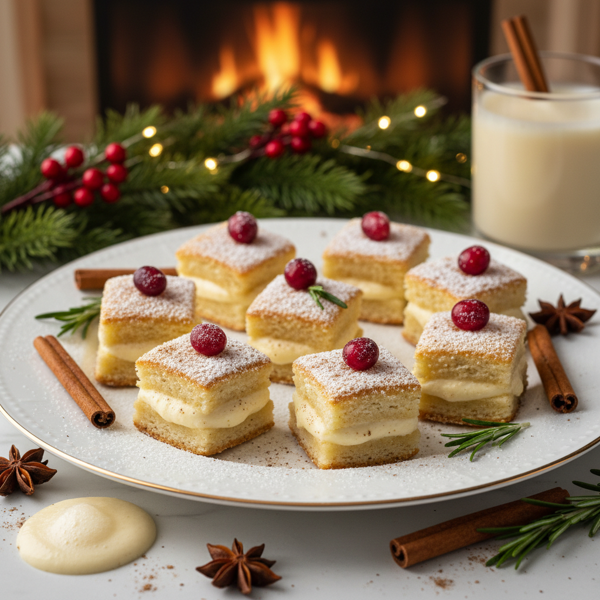 Festive Eggnog Delight Bites recipe