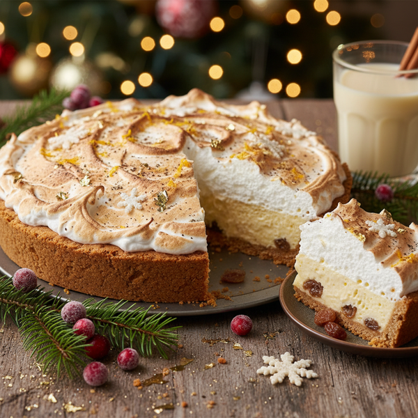 Festive Eggnog Delight Pie recipe
