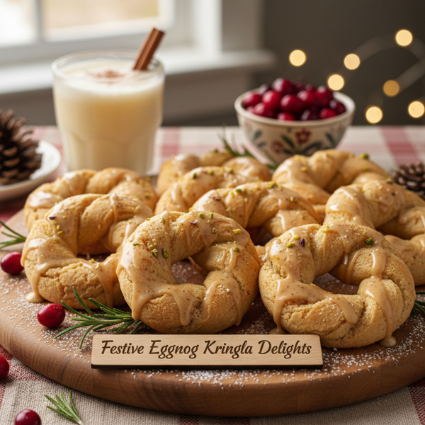 Festive Eggnog Kringla Delights recipe