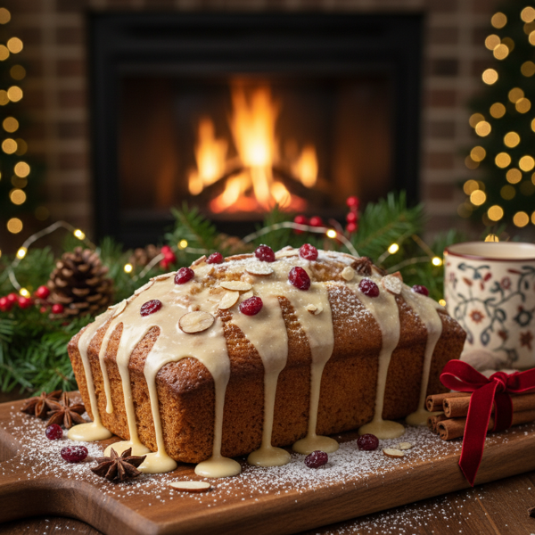 Festive Eggnog Loaf recipe