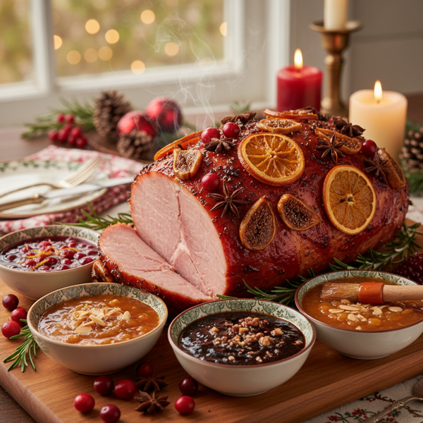 Festive Fruit-Infused Glazes for Holiday Ham recipe