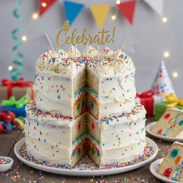 Festive Funfetti Cake recipe