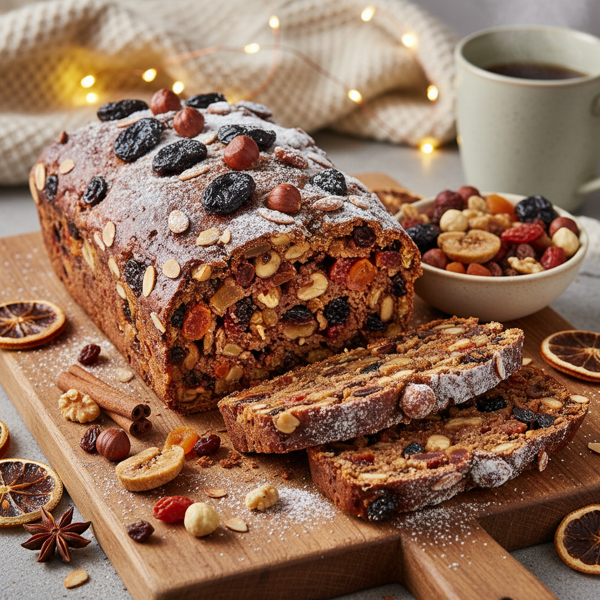Festive German Fruit and Nut Bread - Kletzenbrot recipe