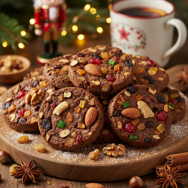 Festive German Fruit and Nut Cookies recipe