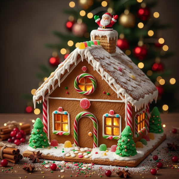 Festive Gingerbread Cottage recipe
