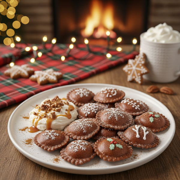 Festive Gingerbread Ravioli recipe