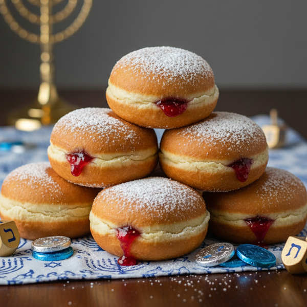Festive Gluten-Free Jelly Donuts for Chanukah recipe