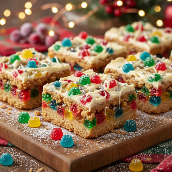 Festive Gumdrop Delight Bars recipe