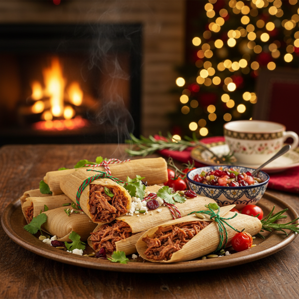 Festive Holiday Beef Tamales recipe