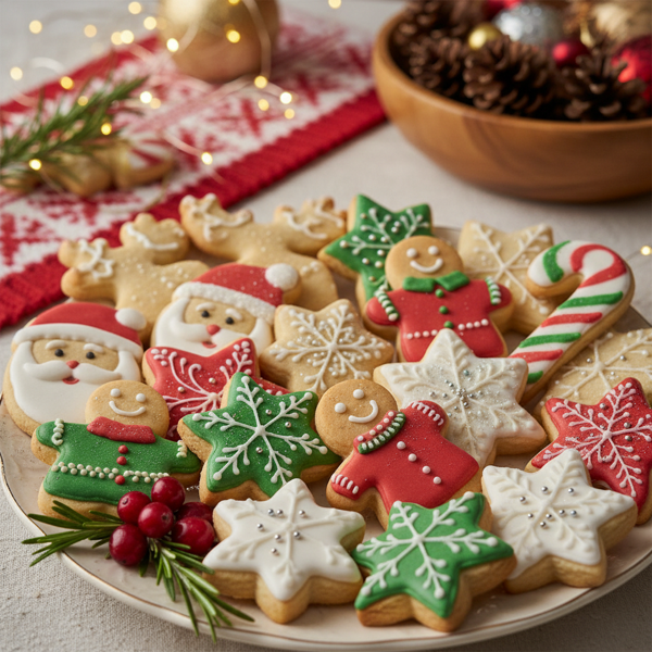 Festive Holiday Sugar Cookie Cutouts recipe