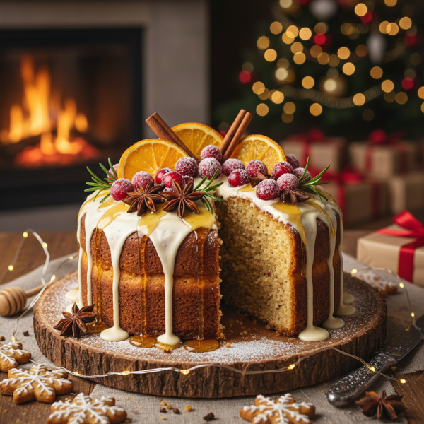 Festive Honey-Spice Cake recipe