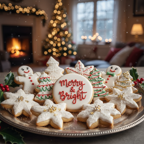 Festive Iced Christmas Cookie Delights recipe