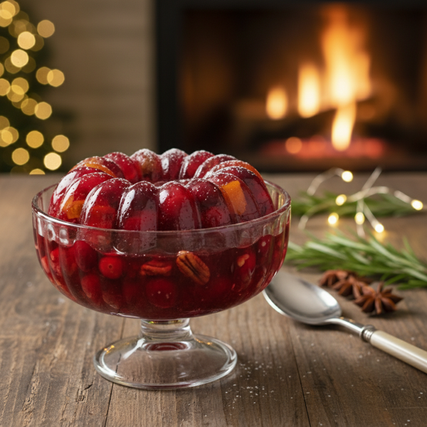 Festive Jellied Cranberry Conserve recipe