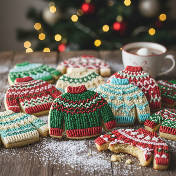 Festive Knit Sweater Cookies recipe