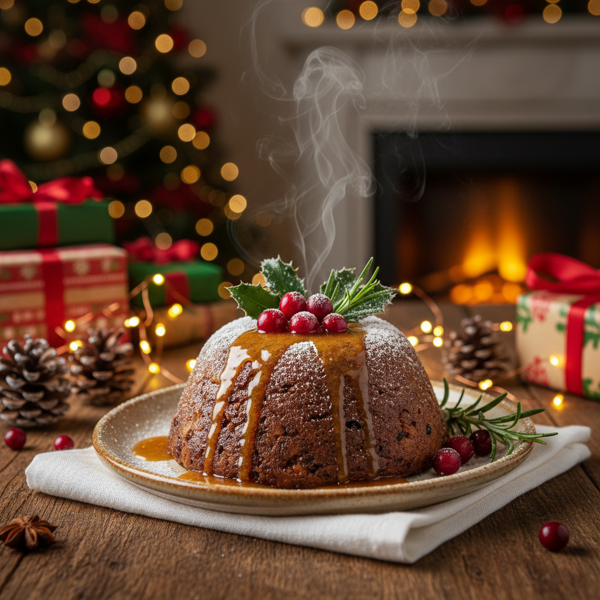 Festive Microwave Christmas Pudding recipe