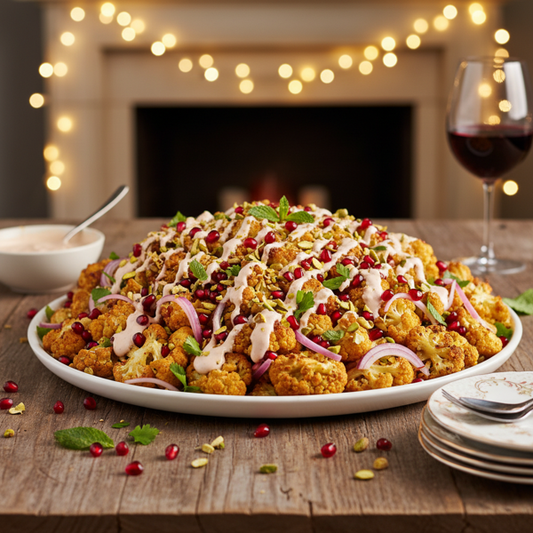 Festive Pomegranate Cauliflower Salad recipe