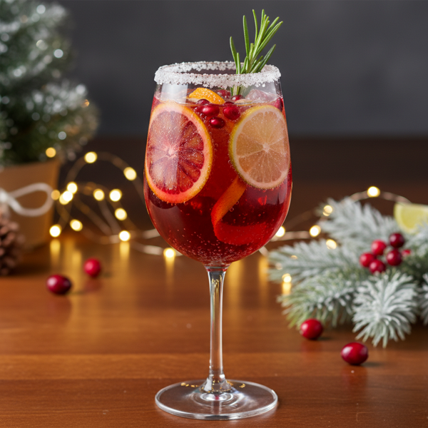 Festive Pomegranate Citrus Spritz recipe