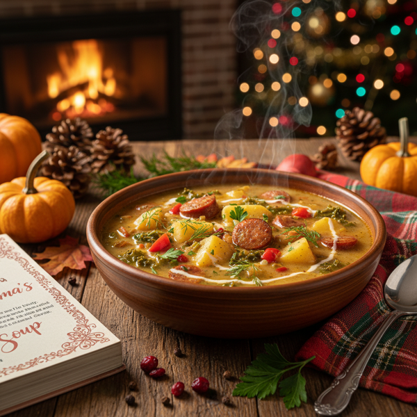 Festive Potato Sausage Soup recipe