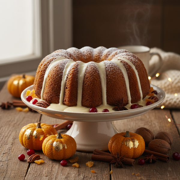 Festive Pumpkin Bundt Cake recipe
