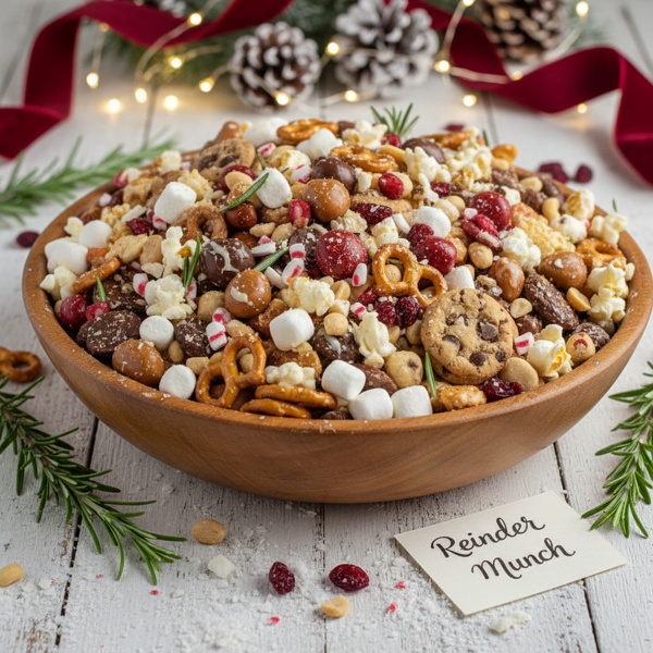 Festive Reindeer Snack Mix recipe