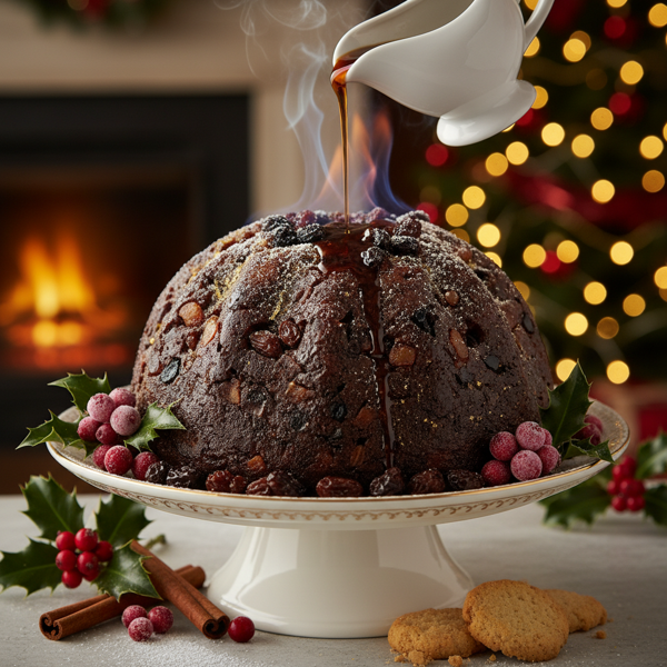 Festive Spiced Christmas Pudding recipe
