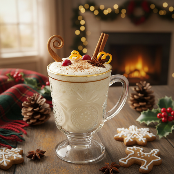 Festive Spiced Eggnog recipe