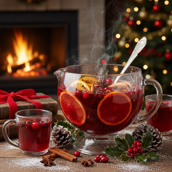 Festive Spiced Holiday Wassail recipe