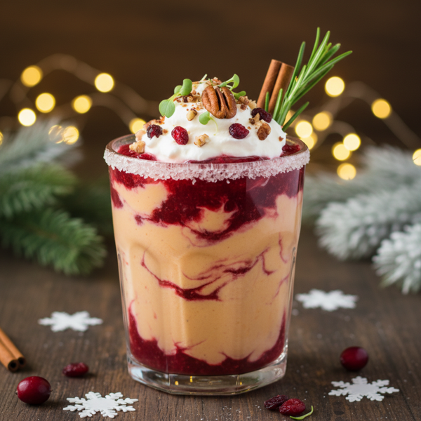 Festive Sweet Potato & Cranberry Bliss Smoothie recipe