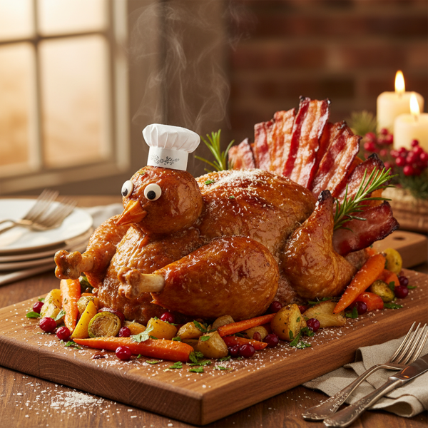 Festive Turkey Shaped Meatloaf recipe