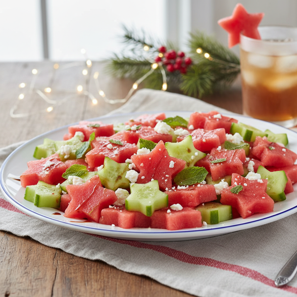 Festive Watermelon Star Salad recipe